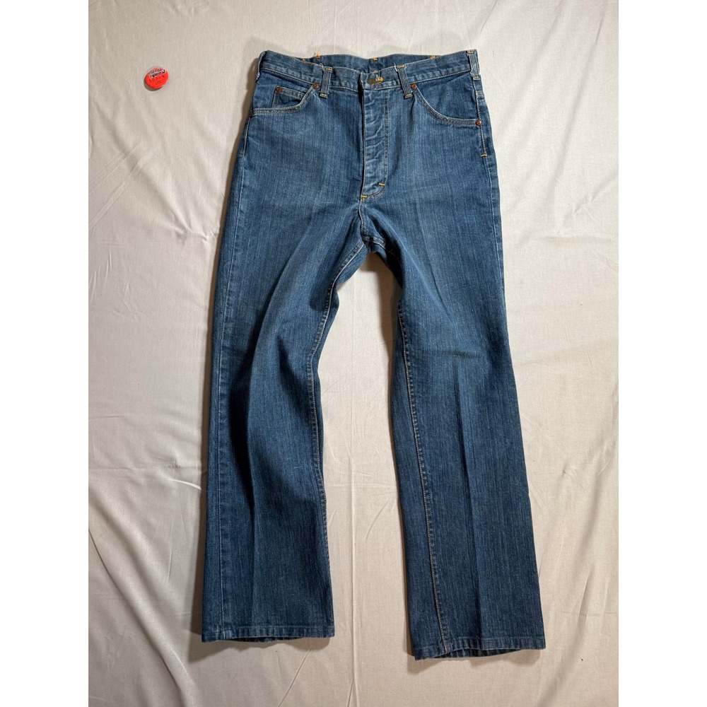 Vintage Lee Riders Jeans Mens Straight Leg Blue Denim High Rise Made in USA